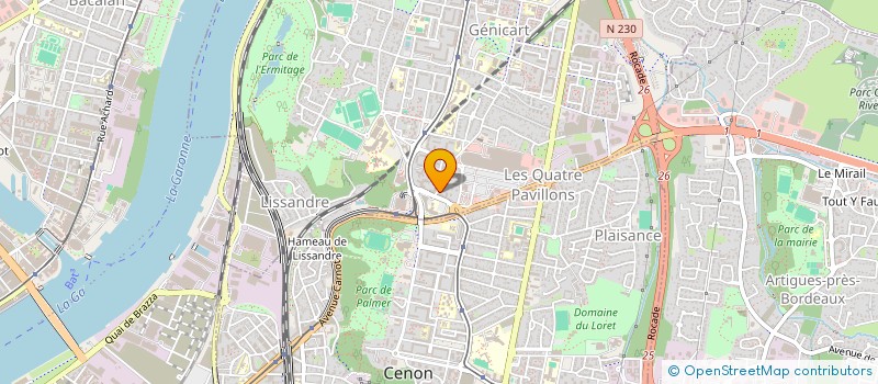 localisation de l'entreprise CABINET SAHCHA DE GYNECOLOGIE-OBSTETRIQUE  LORMONT