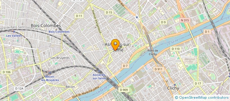 localisation de l'entreprise CABINET SAINT MARTIN  ASNIERES-SUR-SEINE