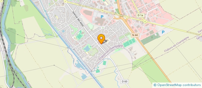 localisation de l'entreprise CABINET SAINT THIEBAULT  CHALONS-EN-CHAMPAGNE