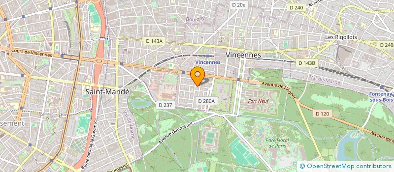 localisation de l'entreprise CABINET SALEM à VINCENNES