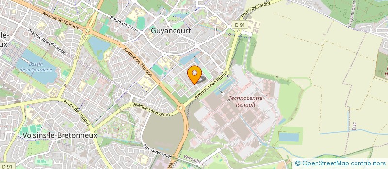 localisation de l'entreprise CABINET SANCHEZ  GUYANCOURT