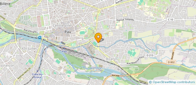 localisation de l'entreprise CABINET SARRAT à PAU