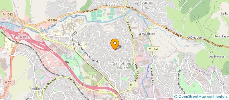 localisation de l'entreprise CABINET SAUNIER  SAINT-PRIEST-EN-JAREZ