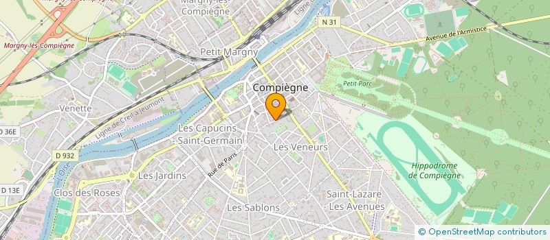 localisation de l'entreprise CABINET SCHAEFER ET LANGLOIS à COMPIEGNE