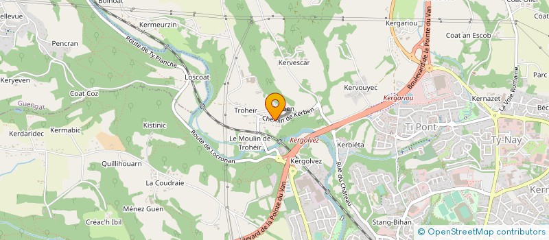 localisation de l'entreprise CABINET SDA à QUIMPER