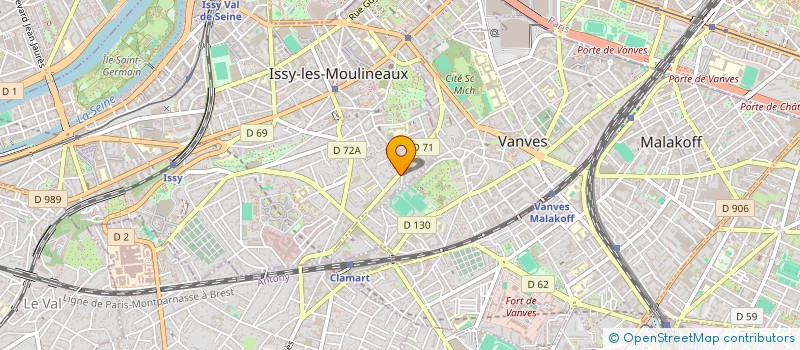 localisation de l'entreprise CABINET SEBASTIEN MARTINAND à ISSY-LES-MOULINEAUX