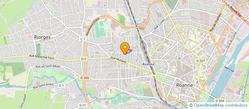 localisation de l'entreprise CABINET SECO SOCIETE D'ECONOMIE DE LA CONSTRUCTION à ROANNE
