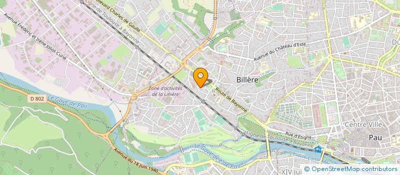 localisation de l'entreprise CABINET SEVERINE NAVAILLES  BILLERE