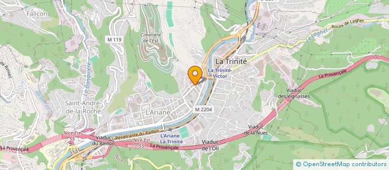 localisation de l'entreprise CABINET SHERHAZADE ESSABER  NICE