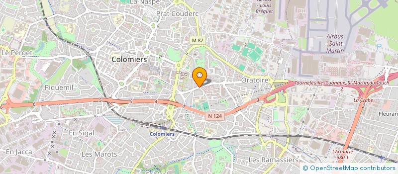localisation de l'entreprise CABINET SITEA à COLOMIERS