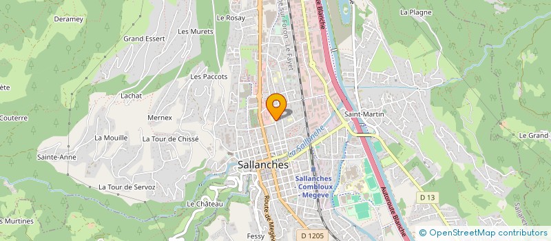 localisation de l'entreprise CABINET SK à SALLANCHES