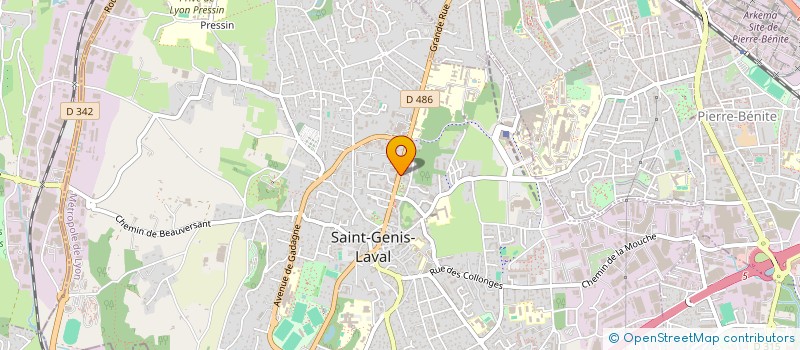 localisation de l'entreprise CABINET SOINS DOMICILE OUEST LYONNAIS à SAINT-GENIS-LAVAL