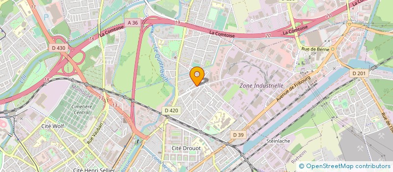 localisation de l'entreprise CABINET SOINS INFIRMIERS DE QUATELBACH  ILLZACH