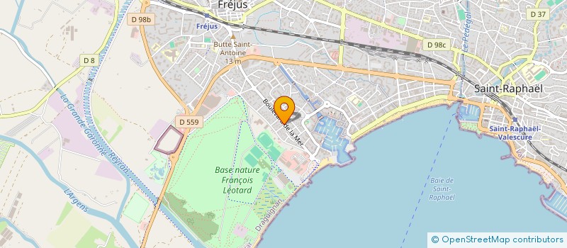 localisation de l'entreprise CABINET SOINS INFIRMIERS JEREMY BLOAS à FREJUS