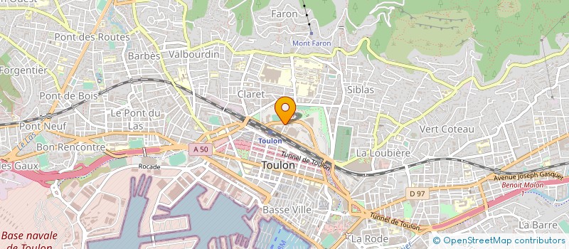 localisation de l'entreprise CABINET SOLA à TOULON