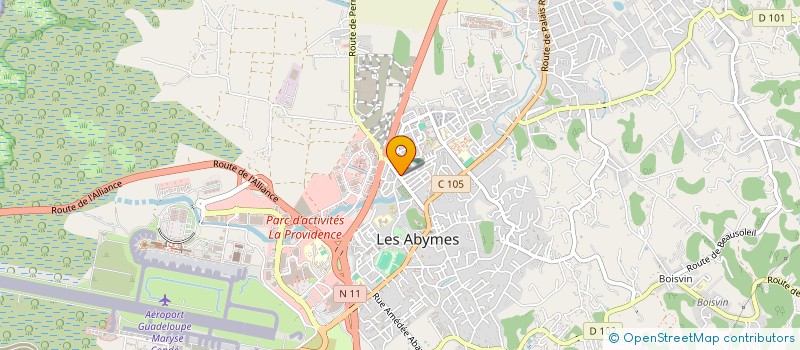 localisation de l'entreprise CABINET STREBELLE  LES ABYMES