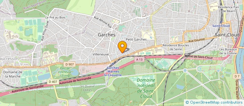 localisation de l'entreprise CABINET SYS DIAGNOSTICS IMMOBILIER à GARCHES