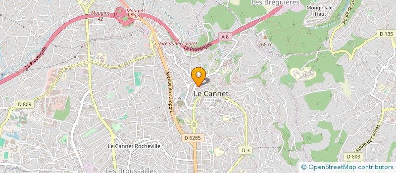 localisation de l'entreprise CABINET TAUZIA à LE CANNET