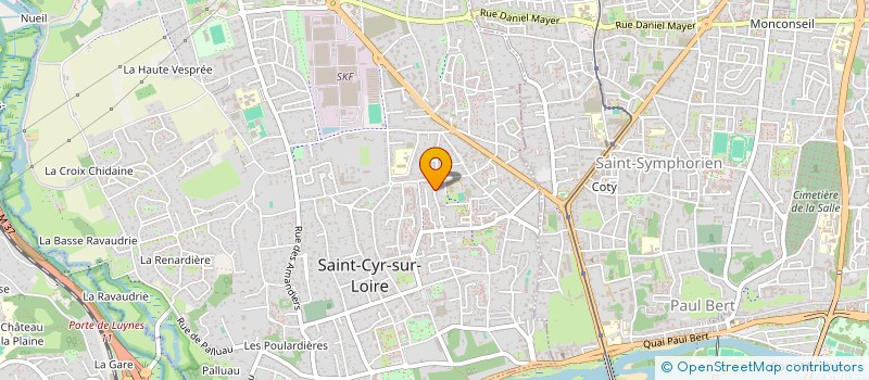 localisation de l'entreprise CABINET TBL  SAINT-CYR-SUR-LOIRE
