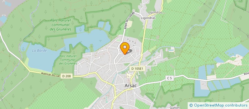 localisation de l'entreprise CABINET TECHNIQUE D ETANCHEITE à ARSAC