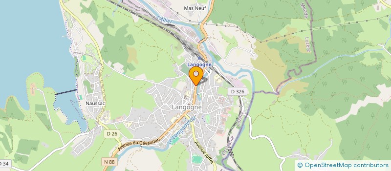 localisation de l'entreprise CABINET TESSIER  LANGOGNE