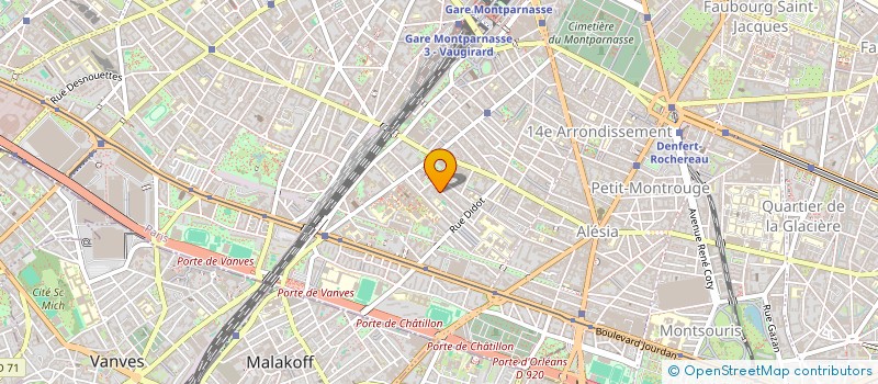 localisation de l'entreprise CABINET THIOUT  PARIS