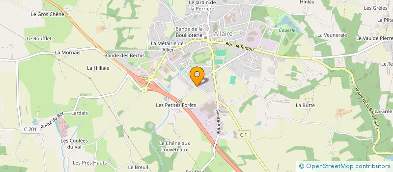 localisation de l'entreprise CABINET THOMAS à ALLAIRE