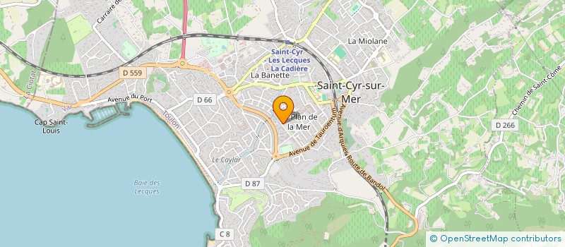 localisation de l'entreprise CABINET THOMAS DUSSAUD à SAINT-CYR-SUR-MER