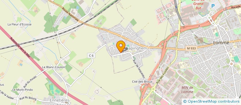 localisation de l'entreprise CABINET TISON à LILLE