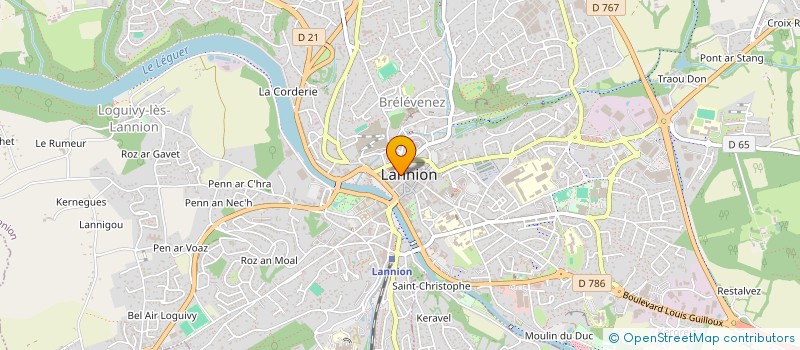 localisation de l'entreprise CABINET TREMEL  LE BASTARD  OGER à LANNION
