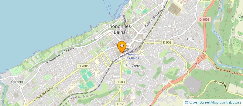 localisation de l'entreprise CABINET TRON ASSURANCES à THONON-LES-BAINS