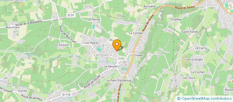 localisation de l'entreprise CABINET VALENTIN ROCHE  PORTE DES PIERRES DOREES