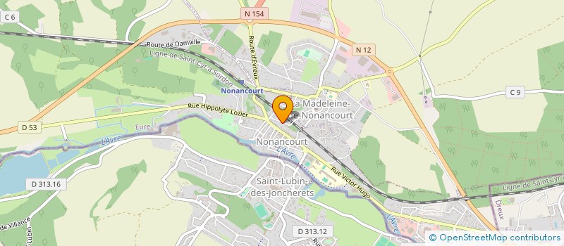 localisation de l'entreprise CABINET VANDAMME à NONANCOURT