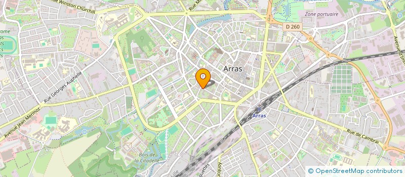 localisation de l'entreprise CABINET VANDEERMERSCH-MUSSAULT à ARRAS