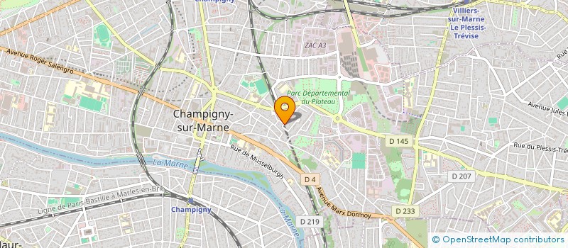 localisation de l'entreprise CABINET VANESSA LHERITIER à CHAMPIGNY-SUR-MARNE