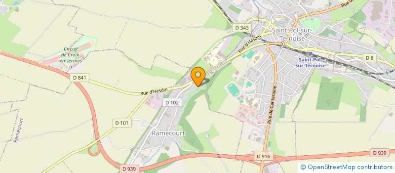 localisation de l'entreprise CABINET VAQUETTE à RAMECOURT