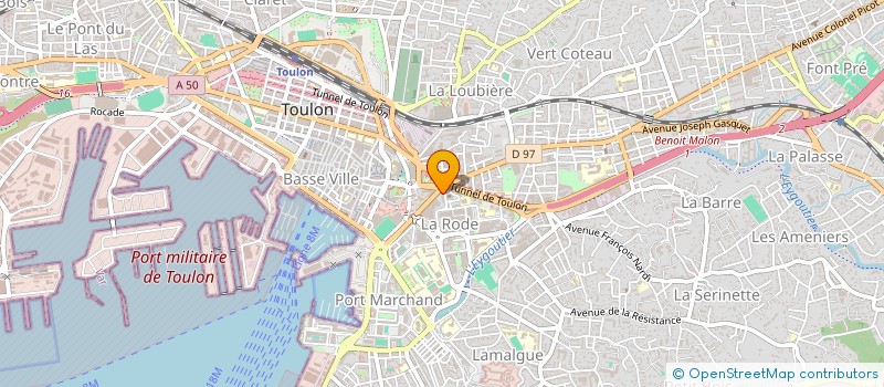 localisation de l'entreprise CABINET VAROIS DE COURTAGE EN ASSURANCES  TOULON