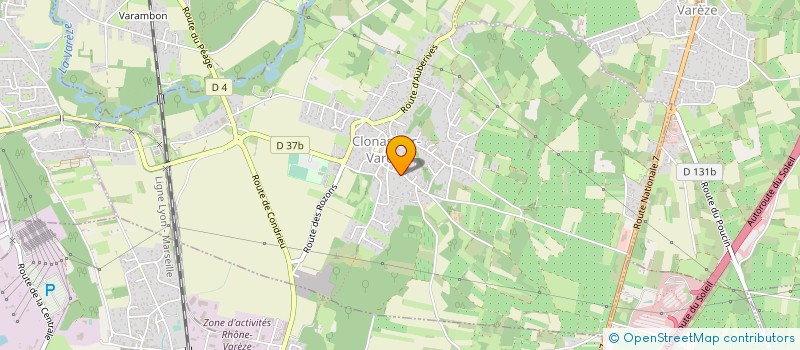 localisation de l'entreprise CABINET VDA CONSEILS  CLONAS-SUR-VAREZE