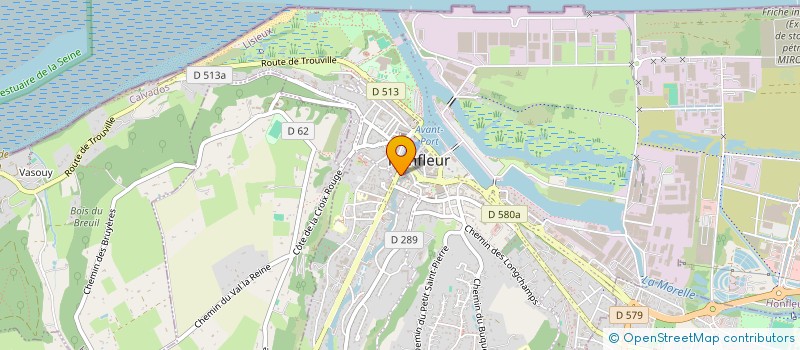 localisation de l'entreprise CABINET VERGER à HONFLEUR