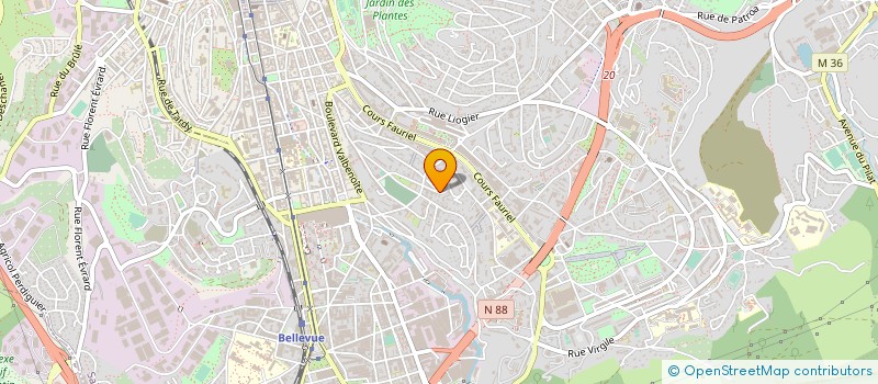 localisation de l'entreprise CABINET VERILHAC IMMOBILIER  SAINT-ETIENNE