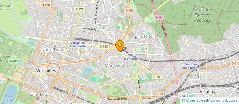 localisation de l'entreprise CABINET VERSAILLAIS D'EXPERTISE COMPTABLE ET DE COMMISSARIAT AUX COMPTES à VERSAILLES