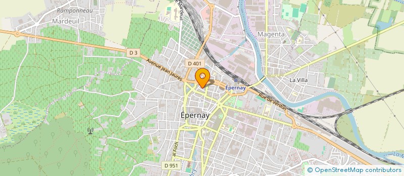 localisation de l'entreprise CABINET VERSANT EPERNAY  EPERNAY