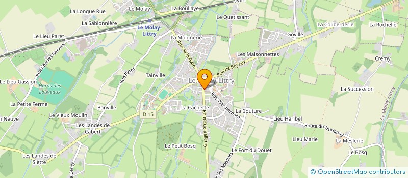 localisation de l'entreprise CABINET VETERINAIRE ALLIAUME CAUDERLIER à LE MOLAY-LITTRY