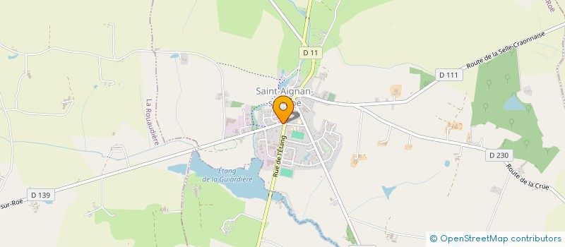 localisation de l'entreprise CABINET VETERINAIRE BRILLET D'OR JAMART à SAINT-AIGNAN-SUR-ROE