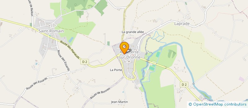 localisation de l'entreprise CABINET VETERINAIRE D AUBETERRE à AUBETERRE-SUR-DRONNE