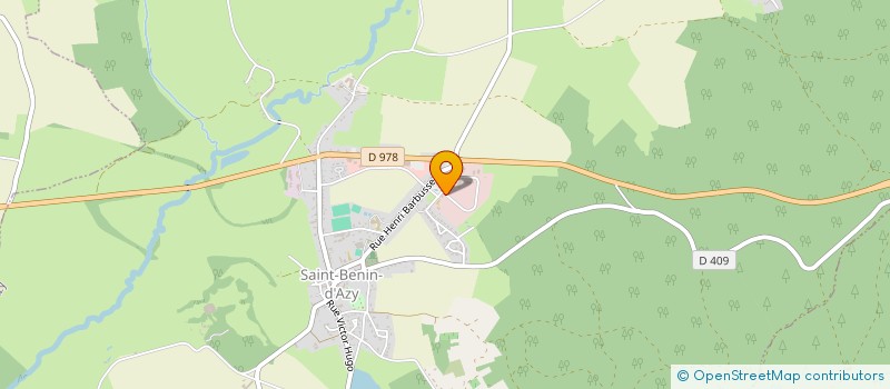 localisation de l'entreprise CABINET VETERINAIRE DES AMOGNES  SAINT-BENIN-D'AZY