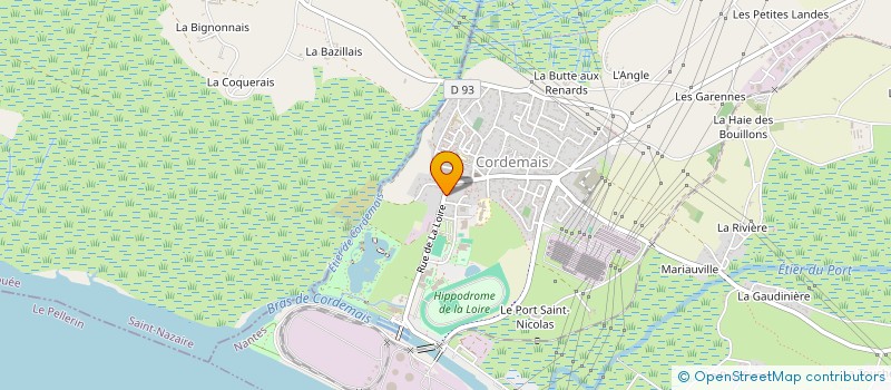 localisation de l'entreprise CABINET VETERINAIRE DES CIGOGNES à CORDEMAIS