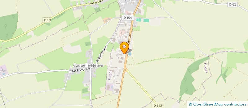 localisation de l'entreprise CABINET VETERINAIRE DES DEUX VALLEES  FRUGES