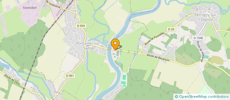 localisation de l'entreprise CABINET VETERINAIRE DES TROIS FRONTIERES à PONTAILLER-SUR-SAONE