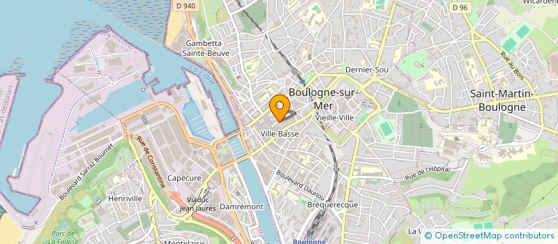 localisation de l'entreprise CABINET VETERINAIRE DU CENTRE  BOULOGNE-SUR-MER